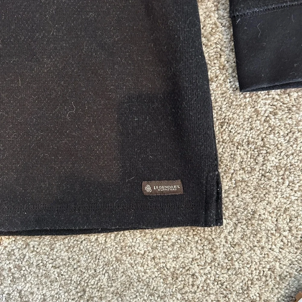 Legendary Outfitters thick thermal crewneck. Dark grey. Classic. Preppy. Outdoor - Picture 2 of 10
